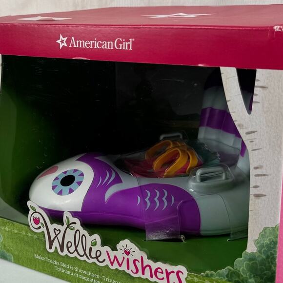 American Girl Wellie Wishers Make Tracks Owl Sled & Snowshoes 2017 - Picture 5 of 11
